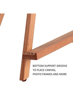 Falling In art Falling in Art Beechwood 25" Tabletop Easel Display Stand for Painting - Holding Canvas Up to 22 1/2 Inches High, A-Frame Artist Tripod with Rubber Feet, Portable Photo and Sign Holder  - Image 5