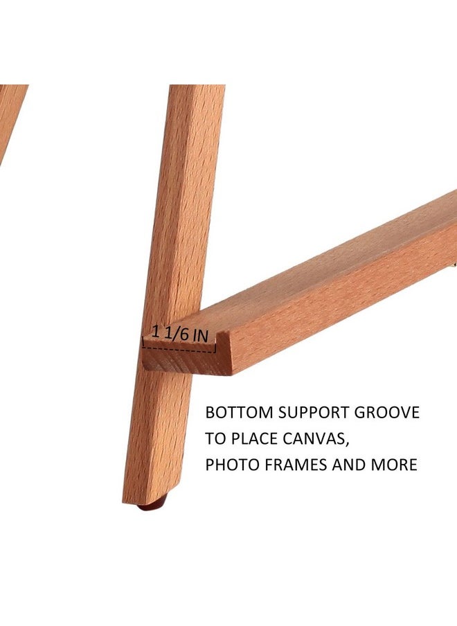 Falling In art - Falling in Art Beechwood 25" Tabletop Easel Display Stand for Painting - Holding Canvas Up to 22 1/2 Inches High, A-Frame Artist Tripod with Rubber Feet, Portable Photo and Sign Holder - Image 1