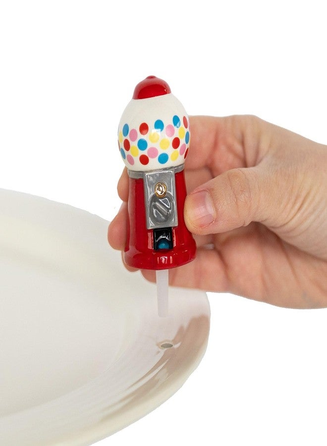 nf nora fleming Nora Fleming Chews Wisely (gumballs)- Hand-Painted Ceramic Decor - Everyday Minis for The Home and Office - A417 - Image 2