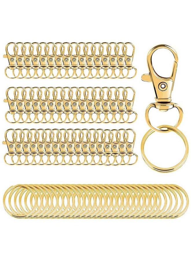 ماركة غير محددة سبائك الذهب مخلب جراد البحر المشابك الحبل المفاتيح DIY مرونة السنانير - 100 جهاز كمبيوتر شخصى  - Image 2