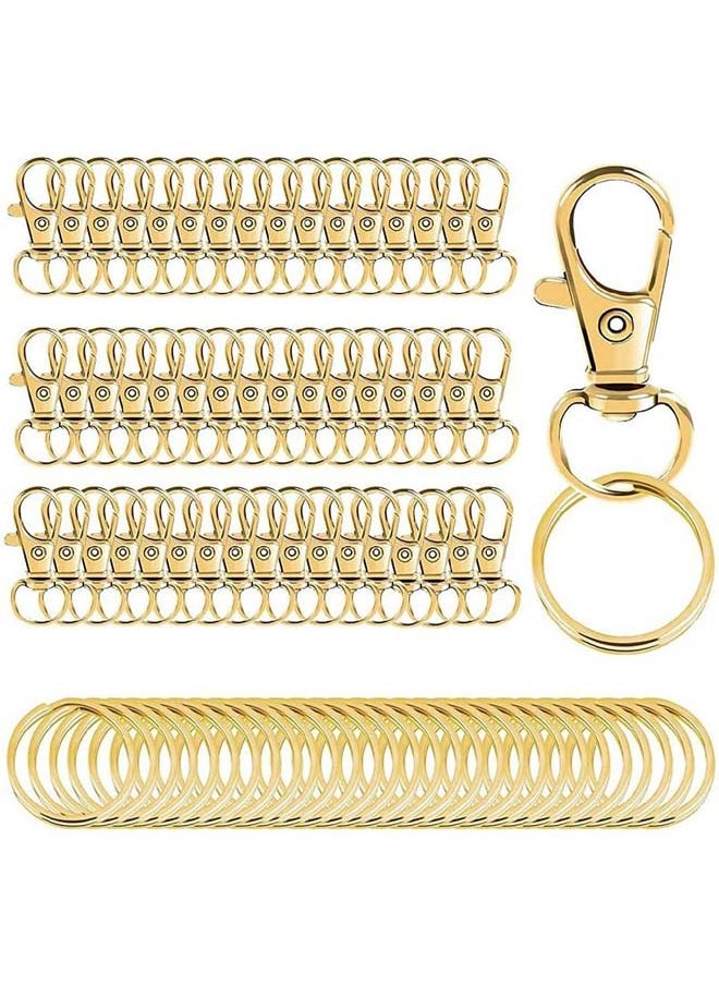 ماركة غير محددة سبائك الذهب مخلب جراد البحر المشابك الحبل المفاتيح DIY مرونة السنانير - 100 جهاز كمبيوتر شخصى  - Image 3