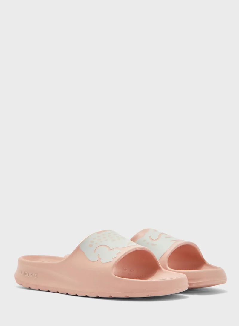 LACOSTE Croco One Strap Flip Flops