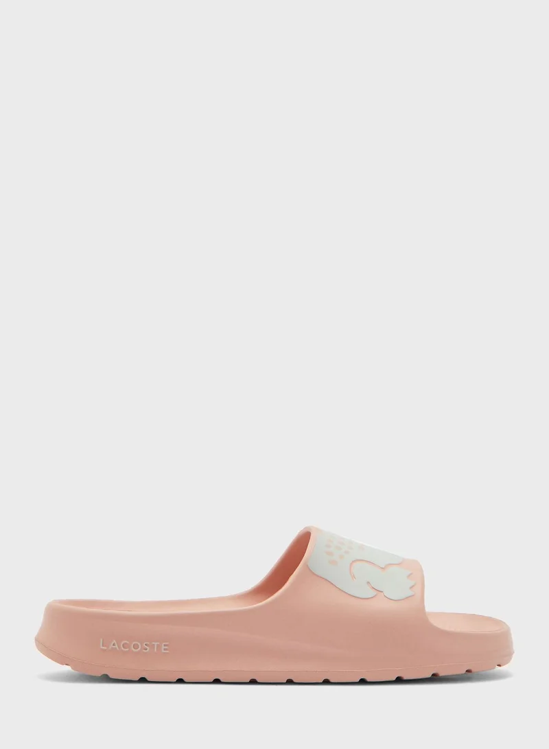LACOSTE Croco One Strap Flip Flops