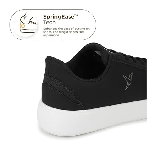YOHO Blinc Hands Free Sneakers for Women | Truly Slip ons | Quick wear Elastic Laces, Classic Black - UK 4 - Image 3