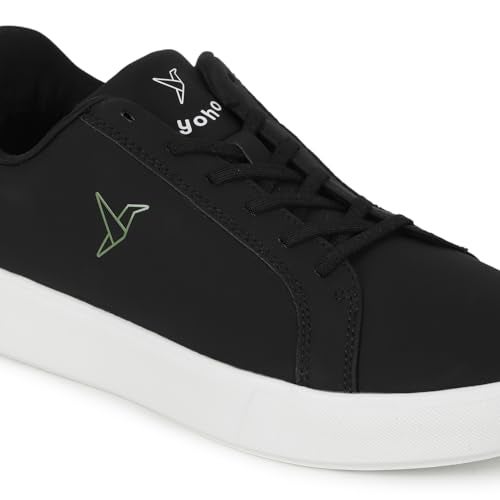 YOHO Blinc Hands Free Sneakers for Women | Truly Slip ons | Quick wear Elastic Laces, Classic Black - UK 4 - Image 4