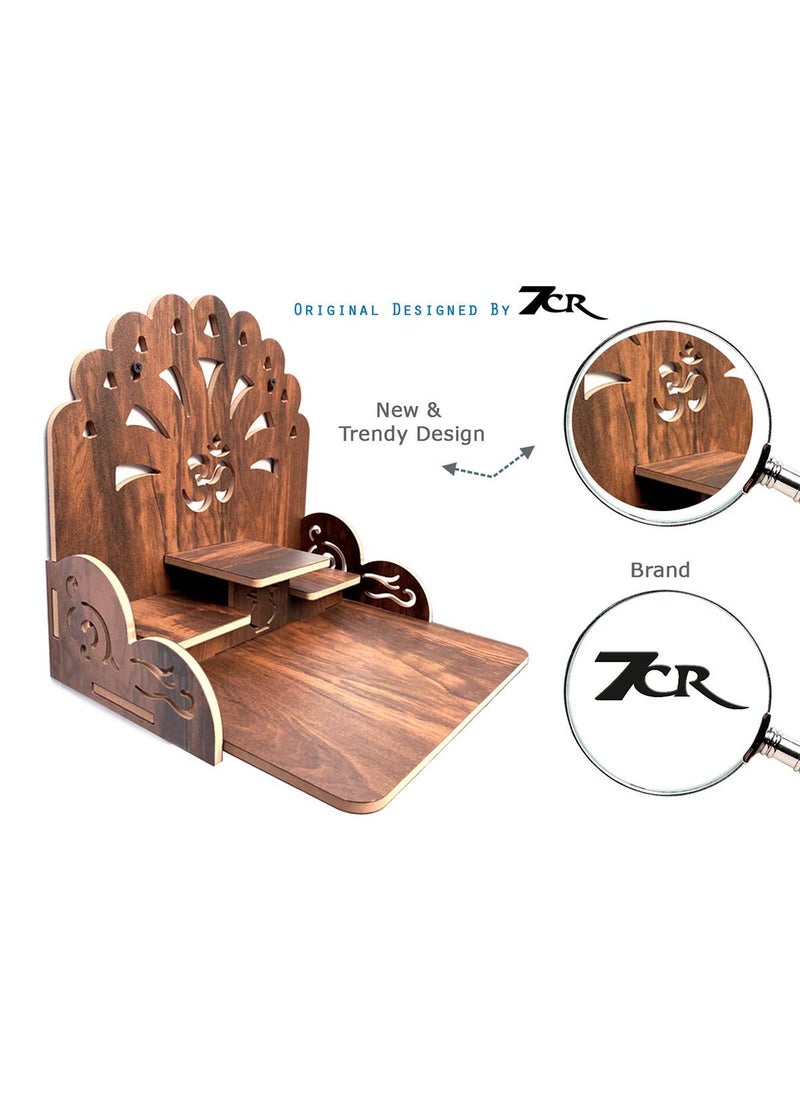 7CR 7CR Wood A Beautiful 3 Step Temple For Small SpaceBrown  - Image 3