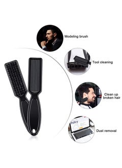 Patelai Patelai 2 Pcs Barber Blade Cleaning Brush for Clipper Cleaning Nail Cleaner Styling Brush for Fades Tapers Trimmer Manicure Salon (Black)  - Image 3