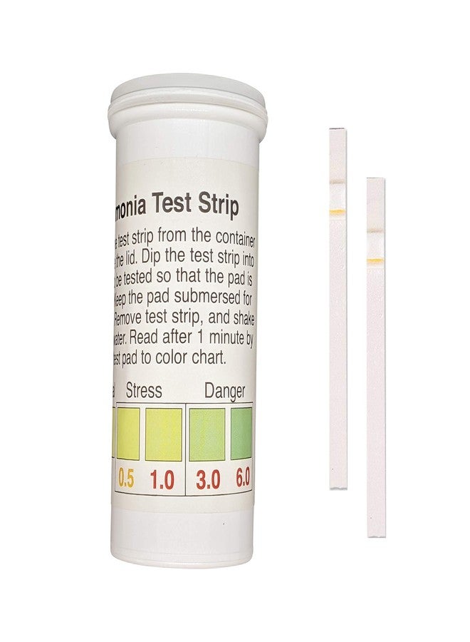 Bartovation Ammonia NH3 Test Strips, 0-6ppm for Aquarium, Fish Tank and Pond Monitoring [Vial of 25] - Image 1