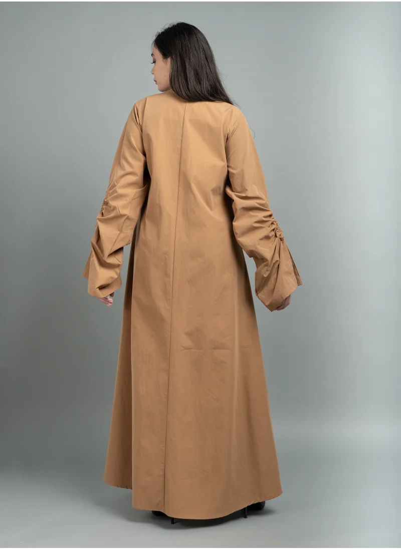 IKKXA Kuwaiti Jalabiya IK1616 Brown