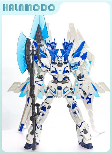 Gundam Modong HG Perfect Unicorn Gundam Action Figure Mecha Assembly Model with Stand, a Super Cool Desktop Decoration, an Assembly Toy Loved by Both Boys and Girls