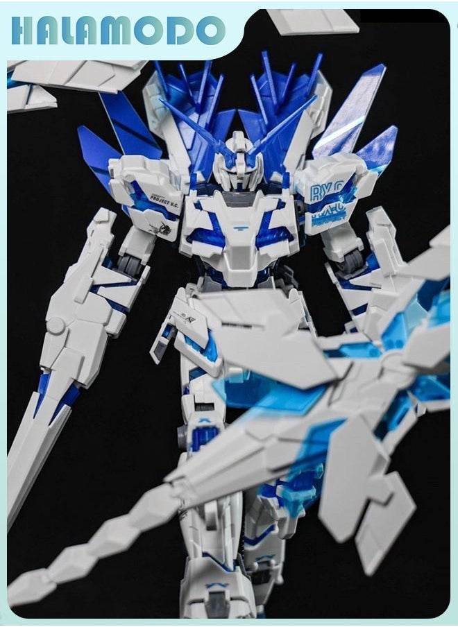HALAMODO Gundam Modong HG Perfect Unicorn Gundam Action Figure Mecha Assembly Model with Stand, a Super Cool Desktop Decoration, an Assembly Toy Loved by Both Boys and Girls  - Image 5