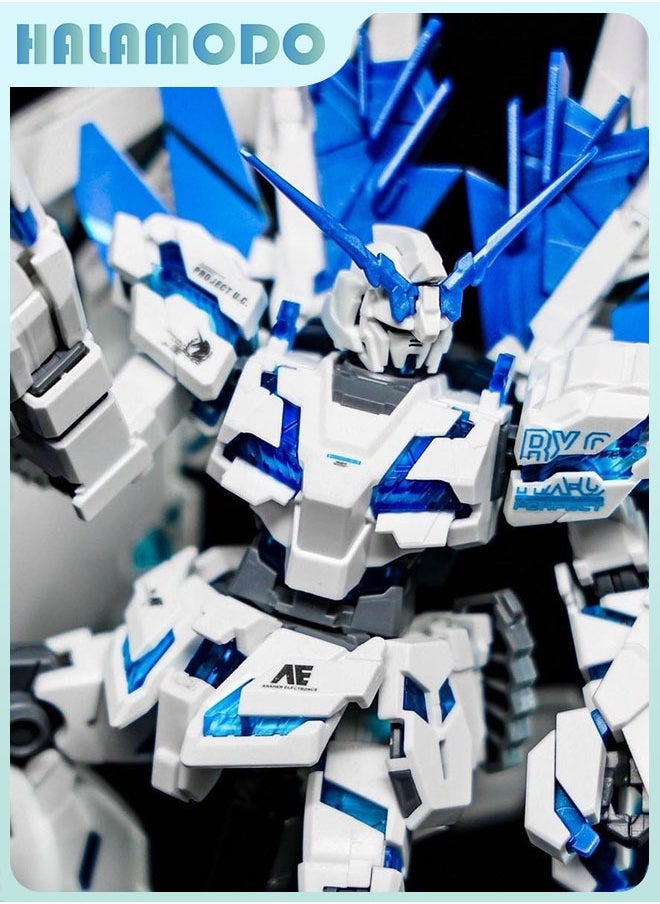 Gundam Modong HG Perfect Unicorn Gundam Action Figure Mecha Assembly Model with Stand, a Super Cool Desktop Decoration, an Assembly Toy Loved by Both Boys and Girls