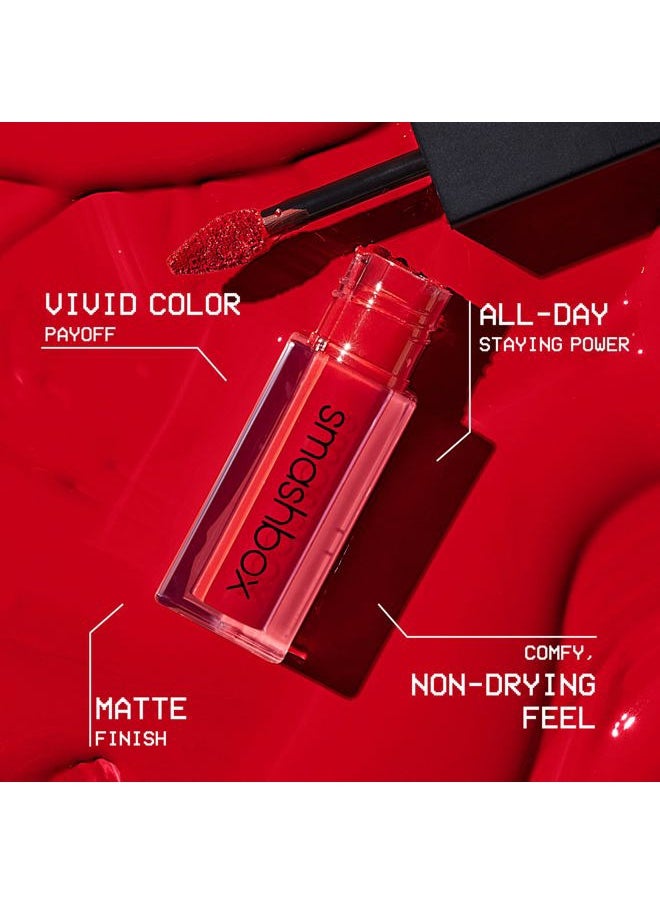 SmashBox Always On Longwear Matte Liquid Lipstick| Long Lasting, Waterproof + Non-Drying, Out Loud  - Image 3