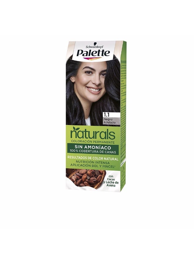 Schwarzkopf Palette Natural Permanent Hair Color 1.1 Blue-black - Image 1