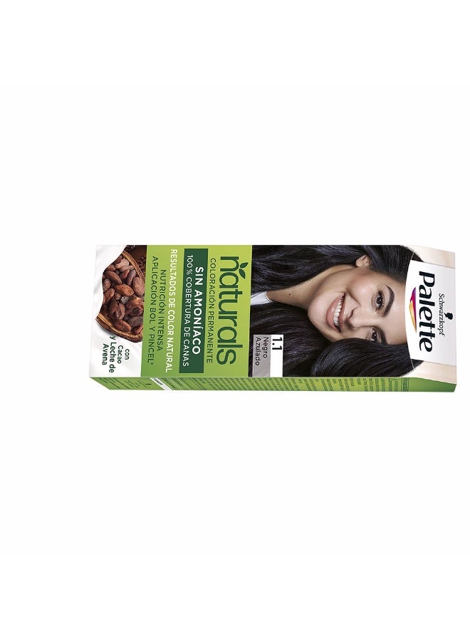 Schwarzkopf Palette Natural Permanent Hair Color 1.1 Blue-black - Image 2