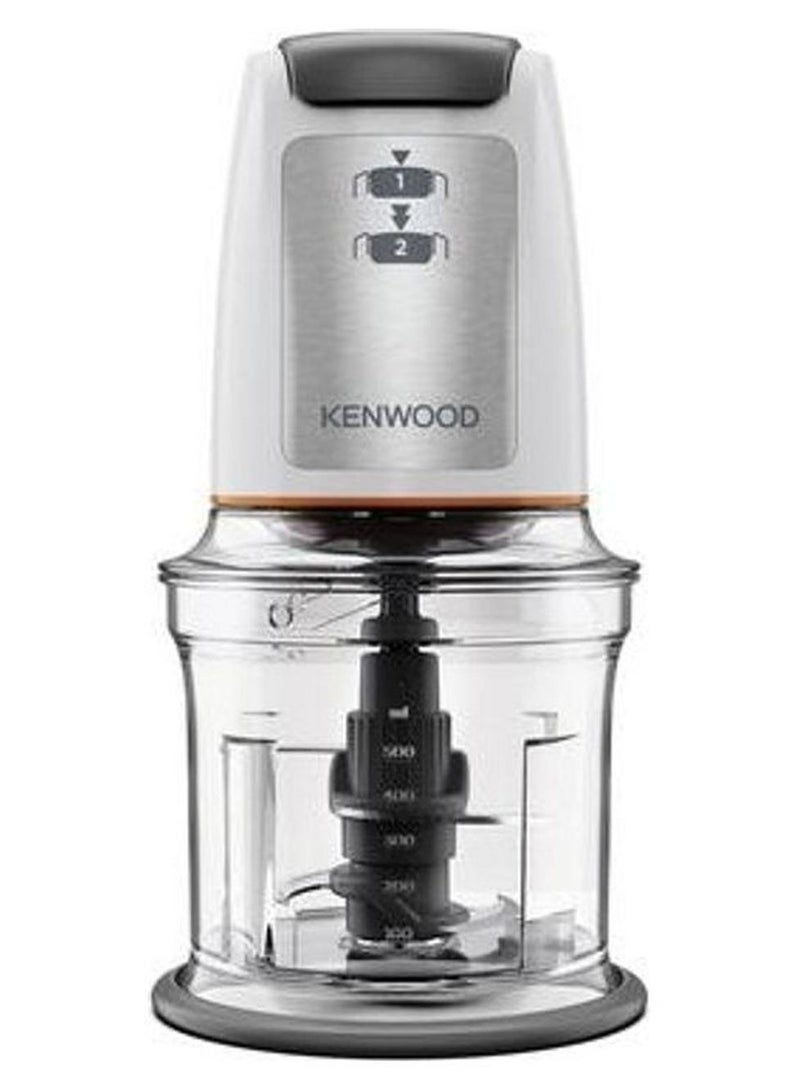 KENWOOD Chopper, 2 Speeds, Stainless Steel Quad Blade, Ice Crush Function, Mayonnaise Attachment 0.5 L 500 W CHP61.100WH White - Image 1
