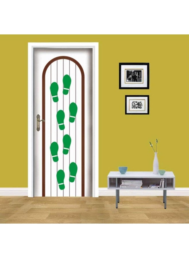 Finduat 20 Pairs 40 Prints Green Kids Size Shoes Footprint Stickers Decals, Floor Wall Stairs to Guide Directions for School, Dance Studio, Floor Stickers St. Patrick's Day Party Decoration - Image 4