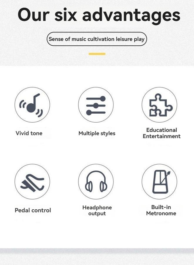 إم مياويان طبول لعبة للبالغين/الأطفال قابلة للطي بمنفذ USB محمولة على شكل طبول إلكترونية مجموعة طبول لعبة - Image 4