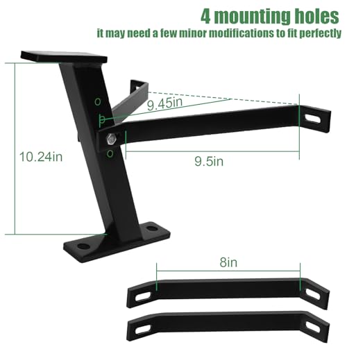 Eapele Trailer Hitch for Lawn Mower, Garden Tractor Trailer Hitch, Solid Iron Construction, Compatible with John Deere Ariens Cub Cadet Poulan Pro Husky Husqvarna Craftsman Riding Mower - Image 2