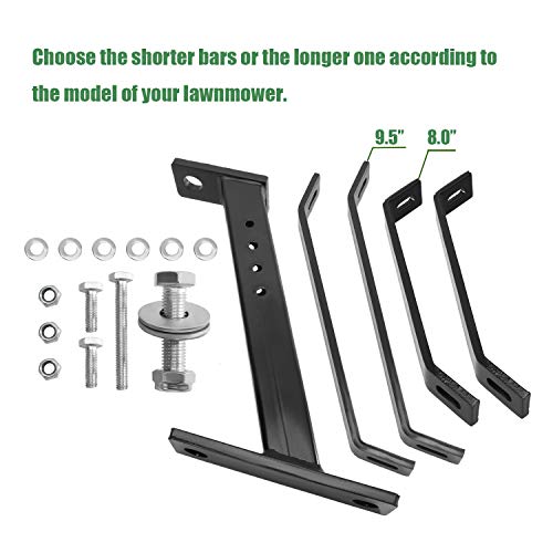 Eapele Trailer Hitch for Lawn Mower, Garden Tractor Trailer Hitch, Solid Iron Construction, Compatible with John Deere Ariens Cub Cadet Poulan Pro Husky Husqvarna Craftsman Riding Mower - Image 3