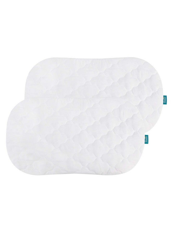 Biloban Bassinet Mattress Cover Compatible with Halo Bassinest Swivel Sleeper Bassinet Mattress Pad, 2 Pack, Microfiber, Waterproof and Soft, White  - Image 1