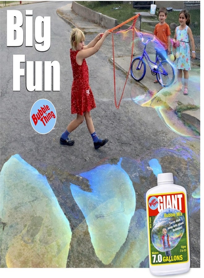 BUBBLE-THING BUBBLETHING Giant Bubbles Mix Makes 7.0 Gallons Giant Bubble Solution, Refills Bubble Wands Large & Small - Image 2