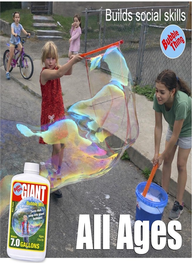 BUBBLE-THING BUBBLETHING Giant Bubbles Mix Makes 7.0 Gallons Giant Bubble Solution, Refills Bubble Wands Large & Small - Image 5