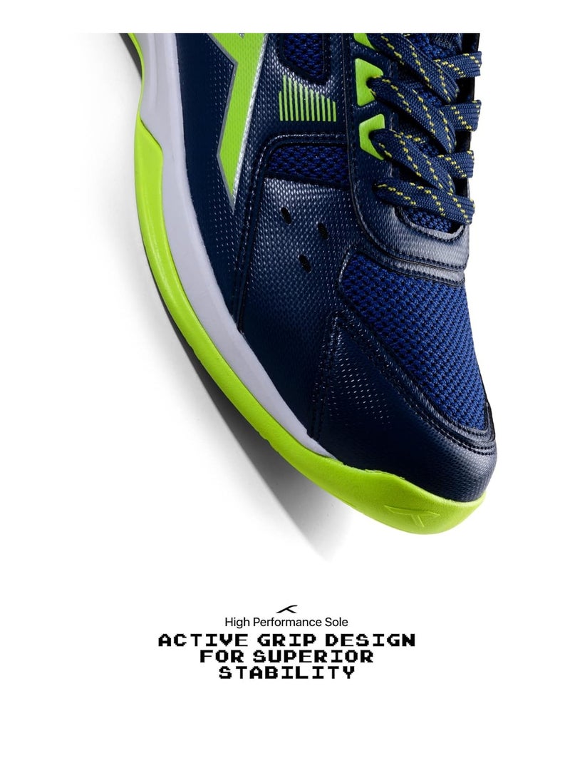 هندرد حذاء تنس الريشة الاحترافي غير القابل للترك علامات للرجال من Raze | المادة العلوية: بوليستر، النعل: مطاط | مناسب للتنس/الاسكواش/تنس الطاولة/كرة السلة والبادل في الأماكن المغلقة - Image 5