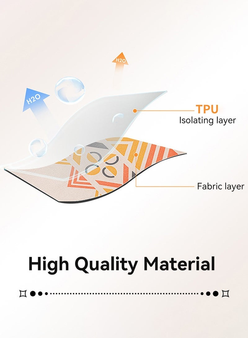LEOKOR Waterproof TPU Film Tablecloth With Tassel,Oil-Proof Spill-Proof Rectangle Tablecloth,Wipeable Tablecloth Cover,140x200CM - Image 5