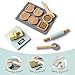 PairPear Wooden Cookie Baking Play Food Set Kids 28 Pieces Sliceable Cookies Hand Mixer Toy Kitchen Accessories Playset Montessori Pretend Kitchen Gift for Kids Ages 3 - Image 4