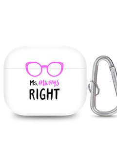 StylePods Case for Airpods 3rd Gen Case With Anti-Lost Keychain - Ms. Always Right