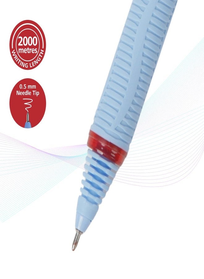 Luxor Schneider, One Hybrid Roller Ball Pen - Red, 0.5 mm, 2000 mtrs writing length, Waterproof Ink, Consistent ink flow, Ideal for Professionals & Office essential - Image 2