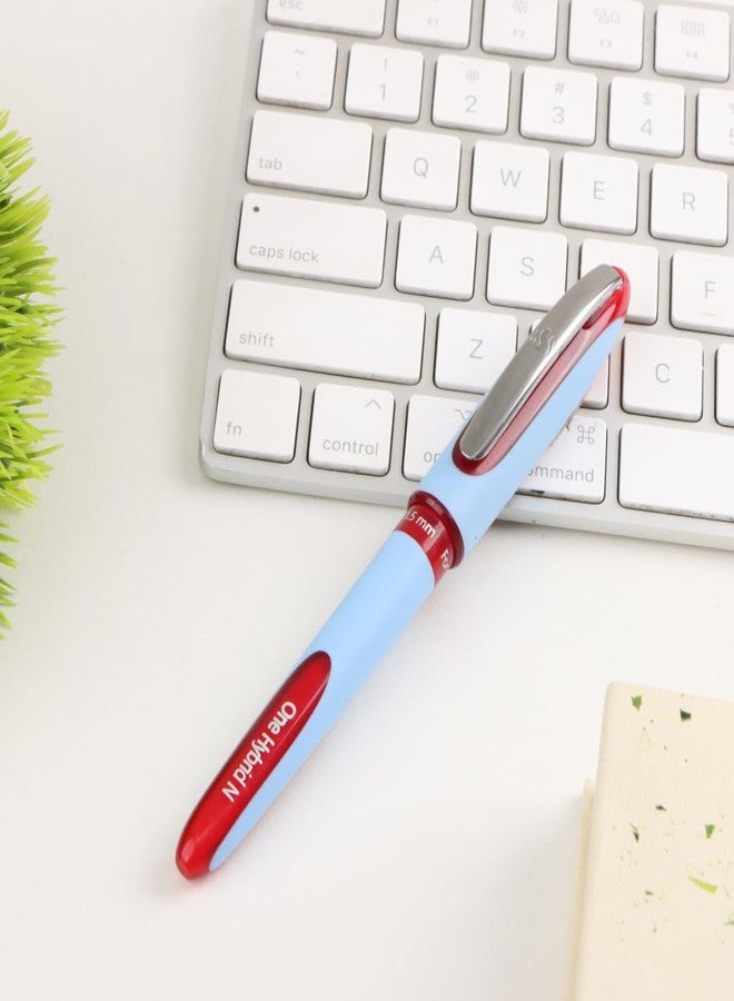 Luxor Schneider, One Hybrid Roller Ball Pen - Red, 0.5 mm, 2000 mtrs writing length, Waterproof Ink, Consistent ink flow, Ideal for Professionals & Office essential - Image 5