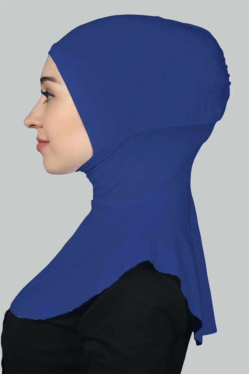 Altobeh Women's Hijab Practical Neck Collar Hijab - Sports Bonnet - Blue