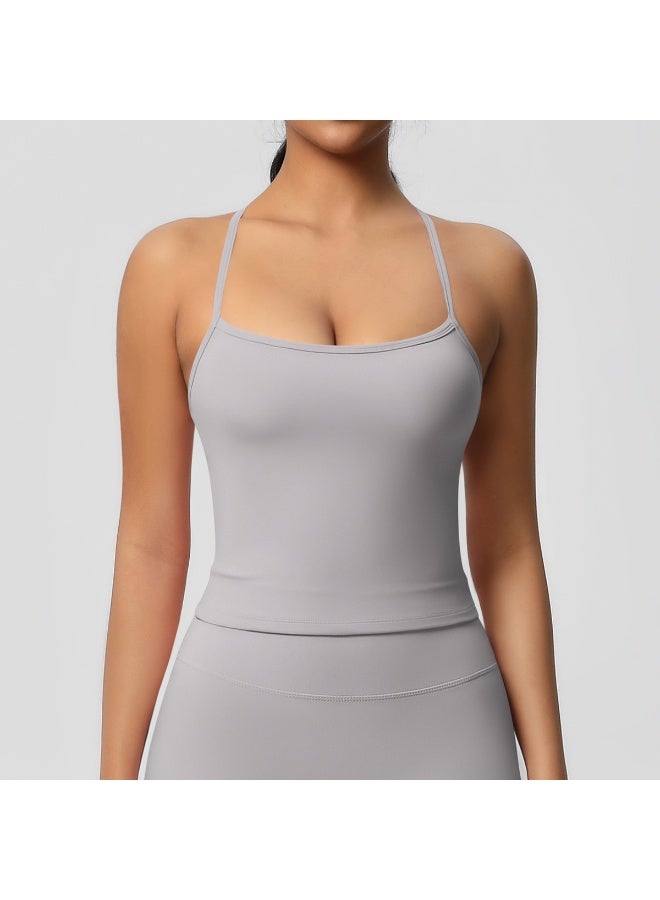 كوينج Beautiful Back Yoga Suit Quick Drying Top Running Sports Vest Slim Fit Fitness Suit Yoga Clothing Sportwear Woman Top - Image 1