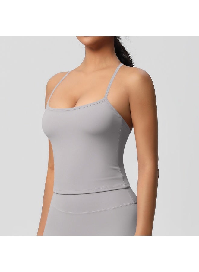 كوينج Beautiful Back Yoga Suit Quick Drying Top Running Sports Vest Slim Fit Fitness Suit Yoga Clothing Sportwear Woman Top - Image 2