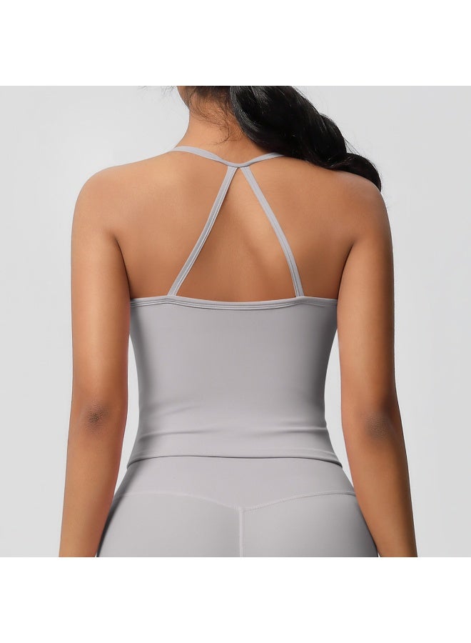 كوينج Beautiful Back Yoga Suit Quick Drying Top Running Sports Vest Slim Fit Fitness Suit Yoga Clothing Sportwear Woman Top - Image 3