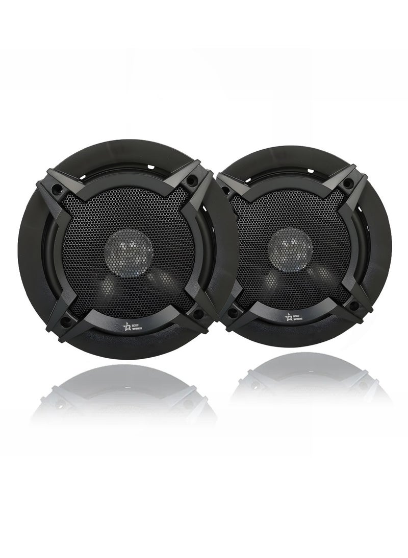 Generic Car Mega Bass Speakers RW-161 300W/45W 6 Inch Dual Cone Car Speakers - Cars Entertainment Systems 2 Pieces  - Image 3
