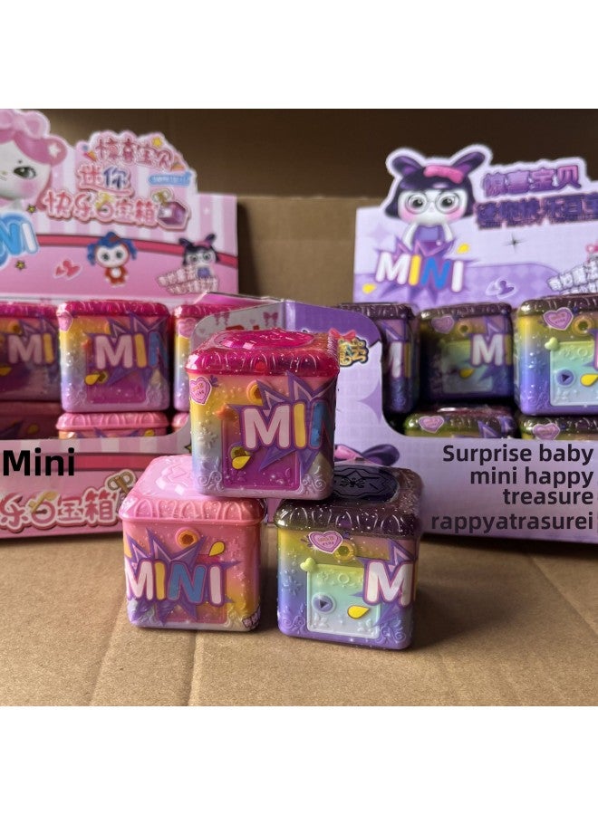 Mini Happy Treasure Chest Surprise Baby Unlocking Key Girl Little Princess Toy Keychain Supermarket Wholesale-Color:8866-Dream Chia Princess Treasure Chest Randomly One (24 In A Display Box)  - Image 3
