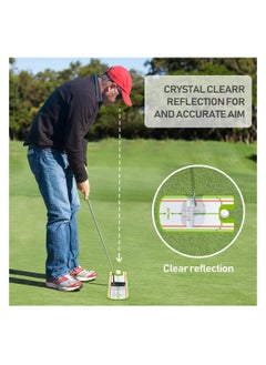 SYOSI SYOSI, Golf Putting Alignment Mirror, Portable Golf Putting Training Aid, for Beginners Golf Putting Practice, Effective Putting Aid, Professional Golf Training Equipment  - Image 2