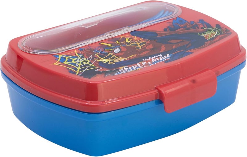 Stor Funny Sandwich Box with Cutlery - Spider-Man Design - Image 1