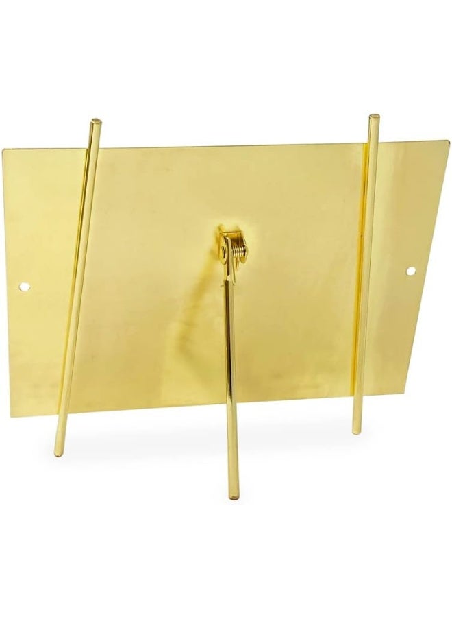 Isaac Jacobs 5x7 Gold Magnetic Acrylic Metal Easel Frame (5x7 (Horizontal) (Gold) - Image 5