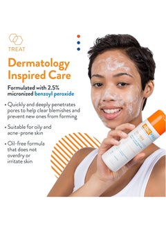AcneFree AcneFree Oil-Free Acne Cleanser for Oily Skin and Acne Prone Skin Formulated with Benzoyl Peroxide 2.5%, helps Clear Blemishes and Nourish Skin, 8 Fl Oz (Pack of 3)  - Image 2