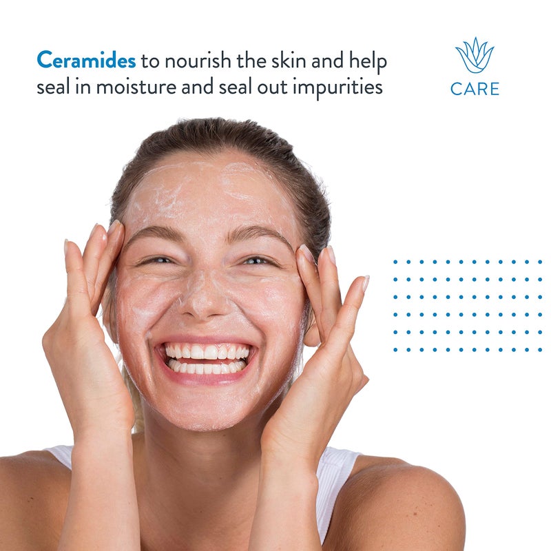 AcneFree منظف حب الشباب خالي من الزيت للبشرة الدهنية والبشرة المعرضة لحب الشباب، مُركب مع بيروكسيد البنزيل 2.5%، يساعد في إزالة العيوب وتغذية البشرة، 8 أونصة سائلة (عبوة من 3) - Image 3