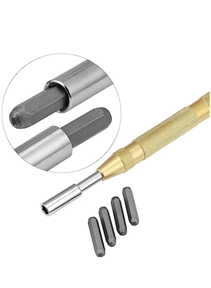 Alphabet Letter and Number Punch Set, Metal Stamping Kit, Carbon Steel Punch Press Tool, for Imprinting Marking Metal Wood Leather DIY Jewelry Making, 38 Pcs  - Image 2