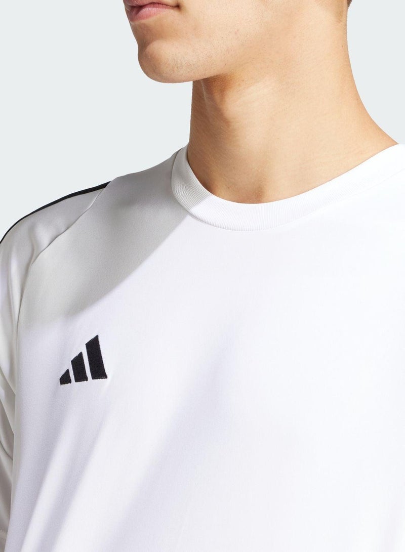 adidas تيرو  جيرسي أبيض بأكمام قصيرة للرجال - Image 3