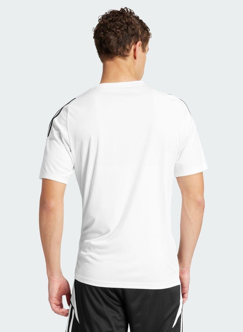adidas تيرو  جيرسي أبيض بأكمام قصيرة للرجال - Image 2