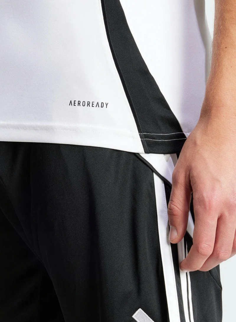 adidas تيرو  جيرسي أبيض بأكمام قصيرة للرجال