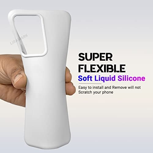 LIRAMARK Liquid Silicone Soft Back Cover Case for OnePlus Nord 2T 5G / 1+Nord 2T 5G (White) - Image 5