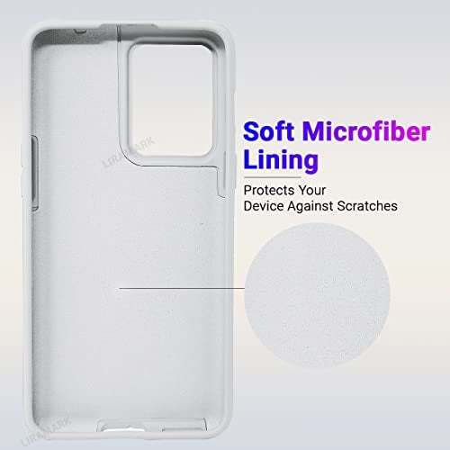 LIRAMARK Liquid Silicone Soft Back Cover Case for OnePlus Nord 2T 5G / 1+Nord 2T 5G (White) - Image 3